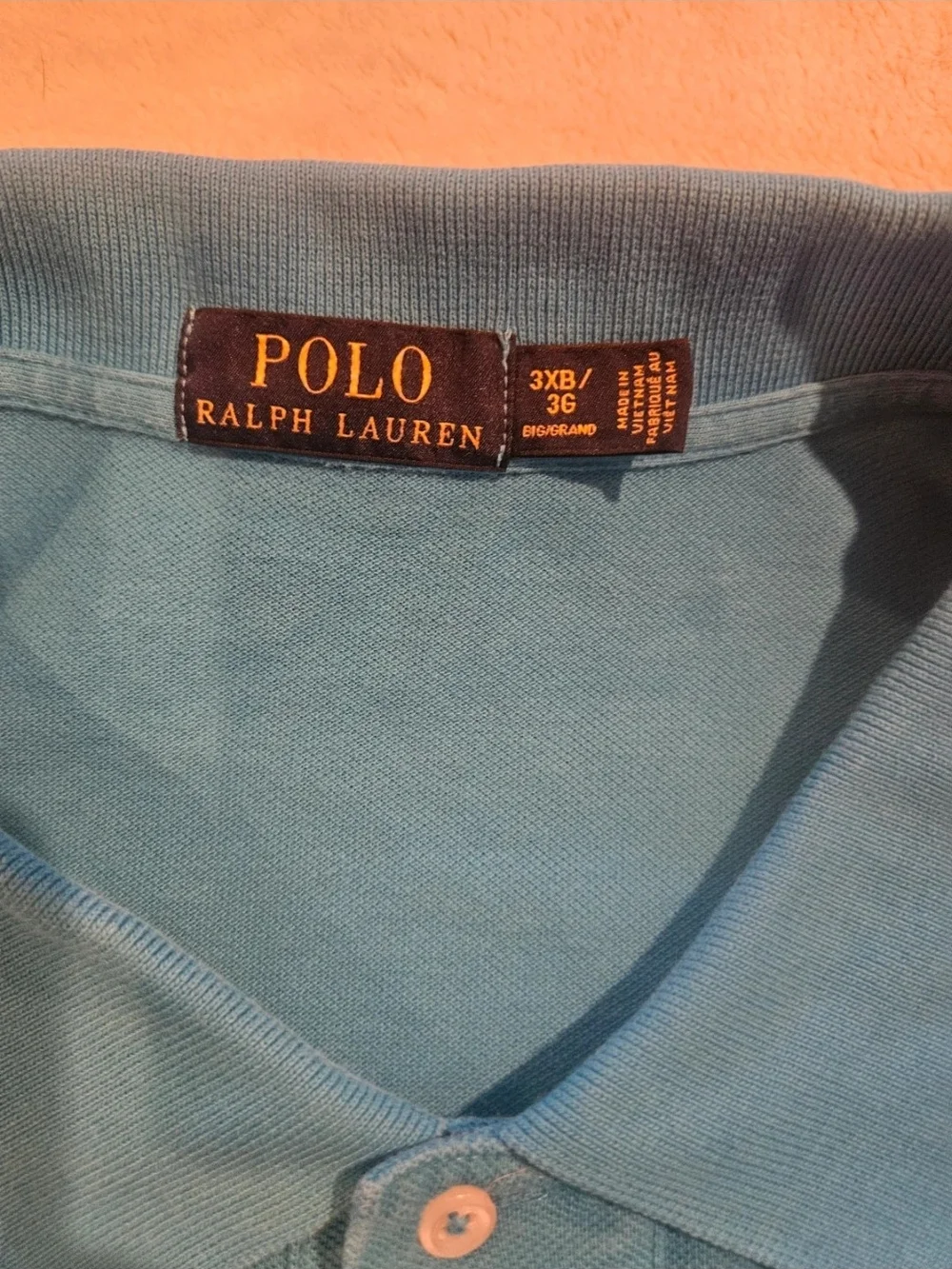 Polo by Ralph Lauren Men's Teal Blue Polo Shirt